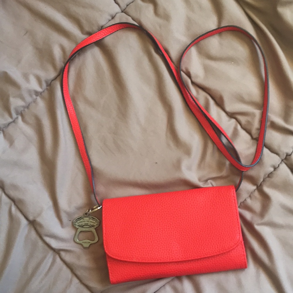 Red purse, with bottle opener :)